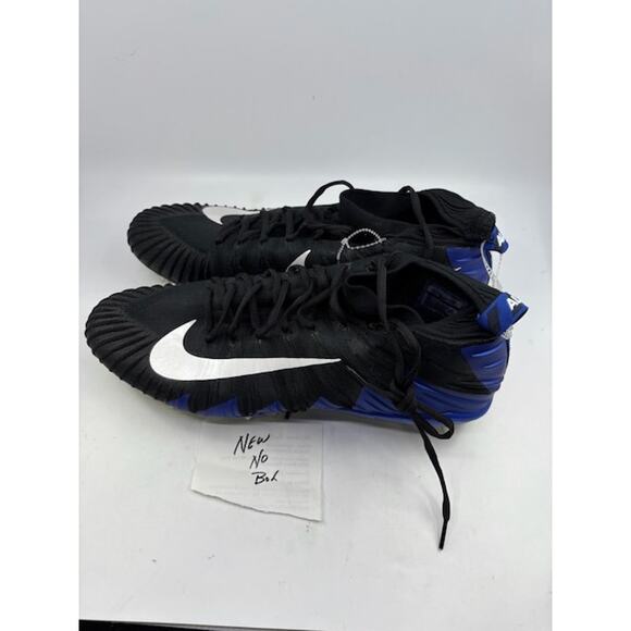 NEW Nike Alpha Menace Elite TD Football Cleats AJ6547-403 Black Blue Men Size 16 - Picture 8 of 8